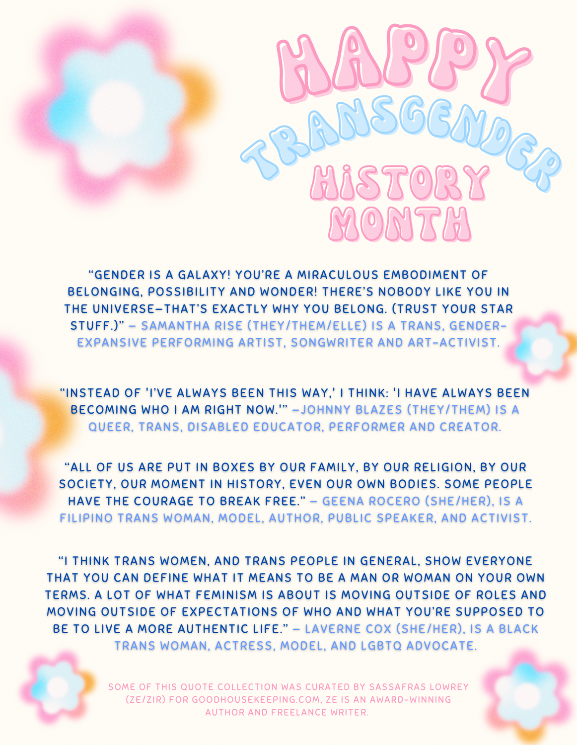 Transgender History Month, 2024